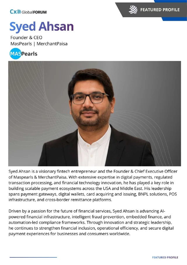 Syed Ahsan’s featured profile in CxO Global Magazine